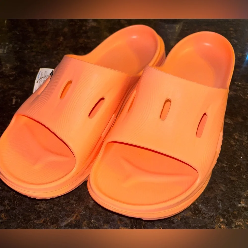 NWT Hoka Ora Recovery Slide 3 Men’s Size 13 Papaya Lightweight Athleisure Comfy